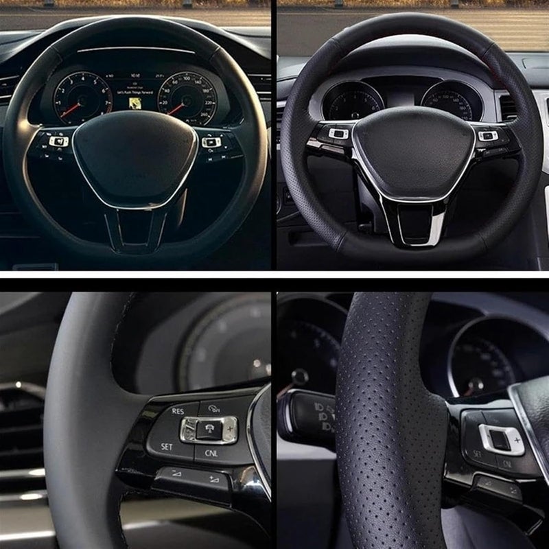 Wivplex Leather Steering Wheel Cover for Toyota Models - Image 3