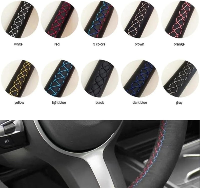 Wivplex Leather Steering Wheel Cover for Toyota Models - Image 2