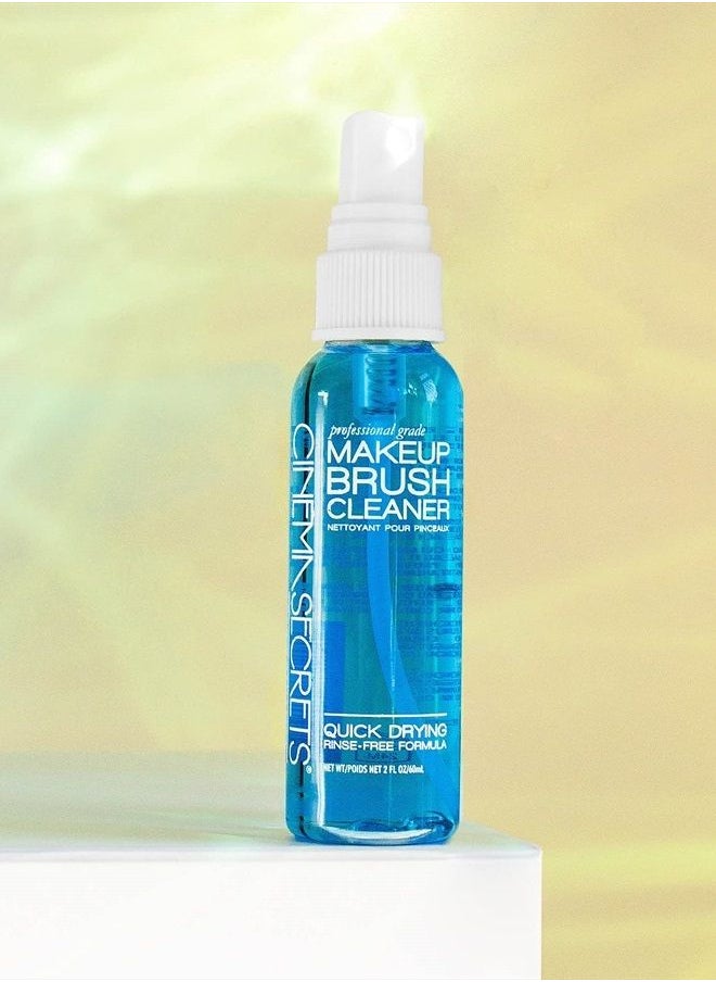 Cinema Secrets - Cinema Secrets Professional Make Up Brush Cleaner Spray, 2oz - Quick Drying, Rinse free, Deep Cleaning - for cleaning and deodorizing natural and synthetic makeup brushes. Original Blue Vanilla - Image 1