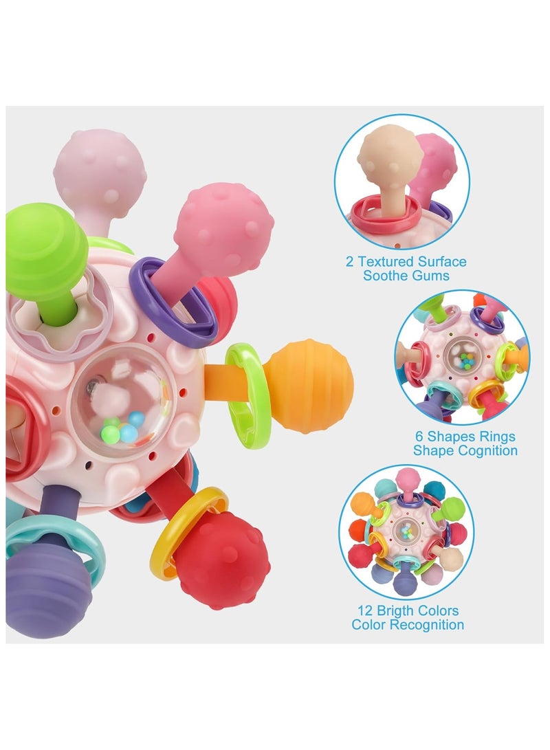 Baby Montessori Sensory Toys for 0-6 6-12 Months, Baby Teether Teething Toys for Babies 0 3 6 9 12 18 Months, Newborn Infant Learning Developmental Toys Gifts for 1 2 Year Old Boys Girls  - Image 4