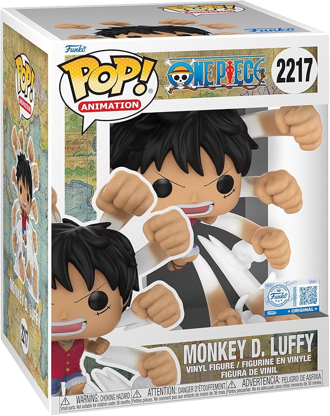 Funko Pop! Anime: One Piece Monkey D. Luffy (Gum Gum Gatling) Premium Vinyl Figure - Image 1