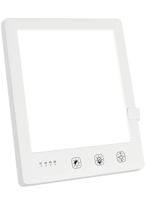 Bionic Sun Light Therapy Lamp - 2000-10000 Lux Portable LED Light Box with 3 Adjustable Brightness Levels, Touch Control, and Timer Function (6.31") for Natural Sunlight Experience.