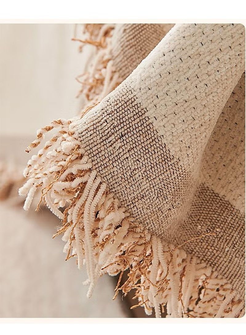 Beauenty Double Sided Chenille Sofa Cover, Stylish Sofa Cover, Chenille Furniture Sofa Cover Towel, Chenille Material Double Sided Sofa Towel, Four Seasons Chenille Sofa Cover Available Both Sides (180*260cm) - Image 5