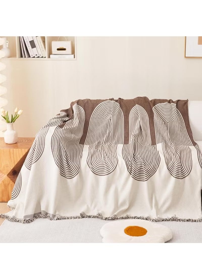 Beauenty Double Sided Chenille Sofa Cover, Stylish Sofa Cover, Chenille Furniture Sofa Cover Towel, Chenille Material Double Sided Sofa Towel, Four Seasons Chenille Sofa Cover Available Both Sides (180*260cm) - Image 2