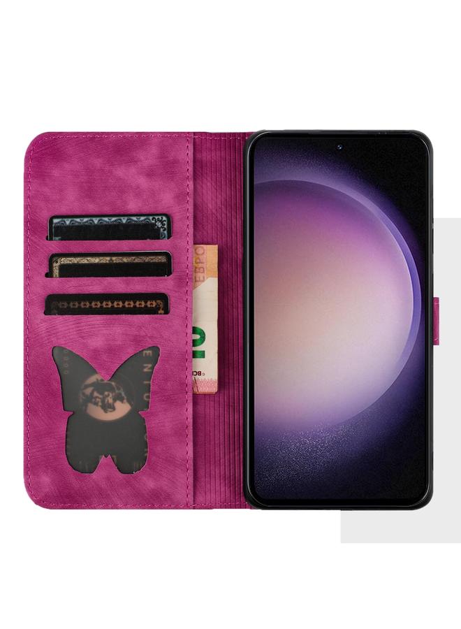 S-TOP Case For Samsung Galaxy S25 5G Butterfly Cat Embossing Flip Leather Phone Case - Image 4