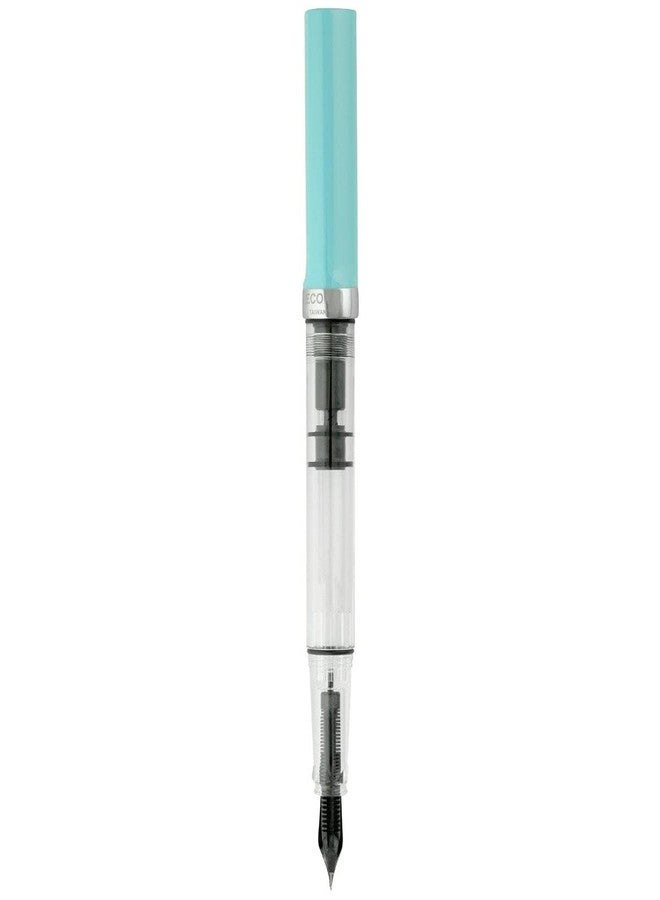 Twsbi قلم حبر سائل من نوع TWSBI - (رفيع، اقتصادي، أزرق نعناعي) - Image 3