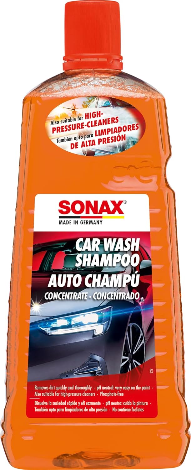 شامبو غسيل السيارات SONAX مركز (2 لتر) - متوازن الحموضة، خالي من الفوسفات
