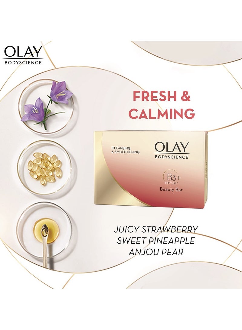Olay BODYSCIENCE CLEANSING & SMOOTHENING B3+ PEPTIDE* Beauty Bar 85G - Image 3
