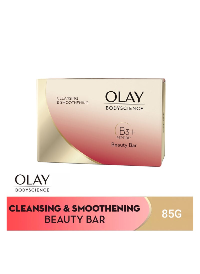 Olay BODYSCIENCE CLEANSING & SMOOTHENING B3+ PEPTIDE* Beauty Bar 85G - Image 2