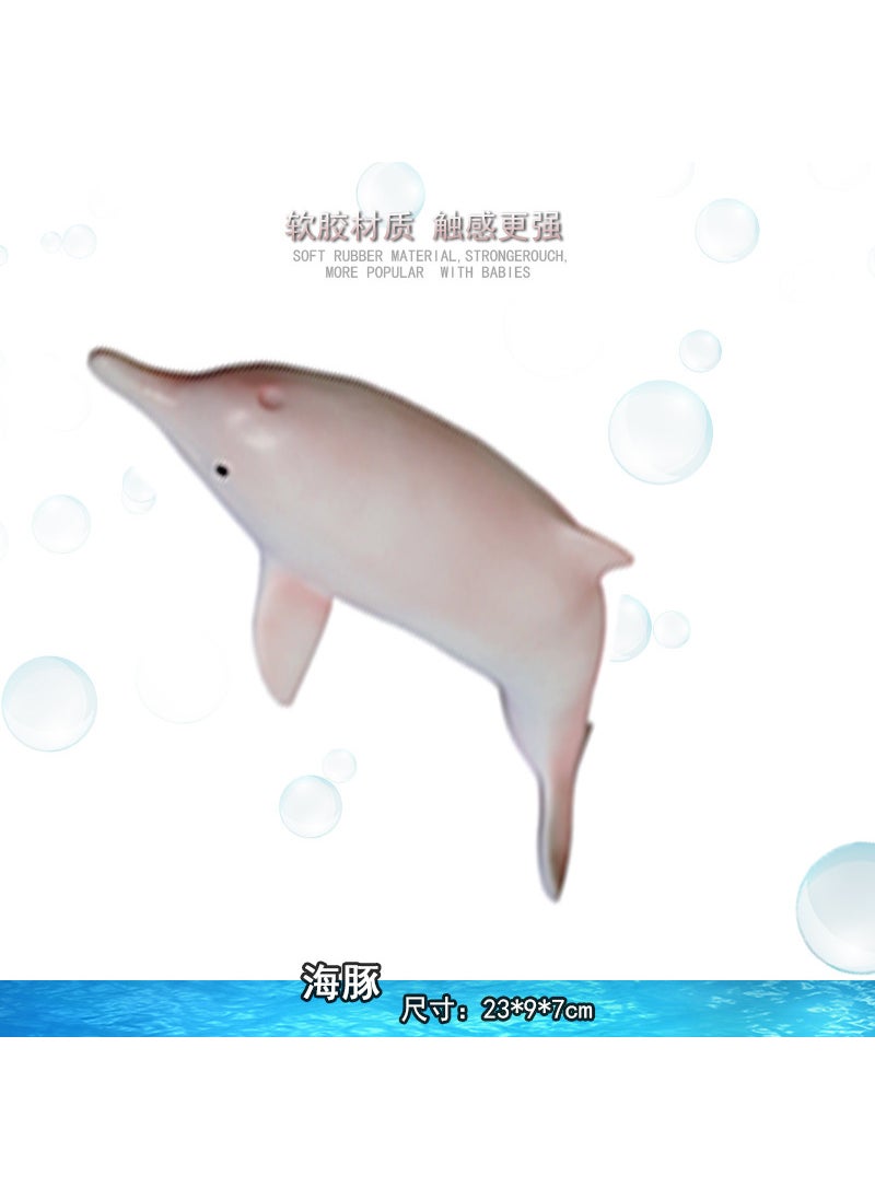 Soft Rubber Ocean Model Dinosaurs Toy Brachiosaurus Tyrannosaurus Shark Animal Figurine Holiday Gift Educational Collectible Dolphins 