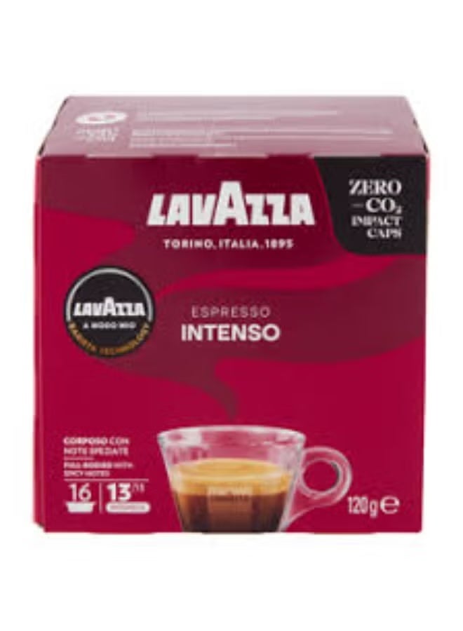 Lavazza A Modo Mio Intenso Coffee Capsules - 16 Capsules