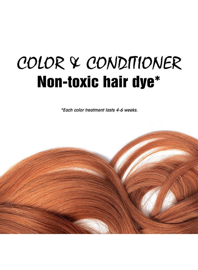 Light Mountain Henna Hair Color & Conditioner - Auburn Hair Dye for Men/Women, Organic Henna Leaf Powder and Botanicals, Chemical-Free, Semi-Permanent Hair Color, 4 Oz - Image 3