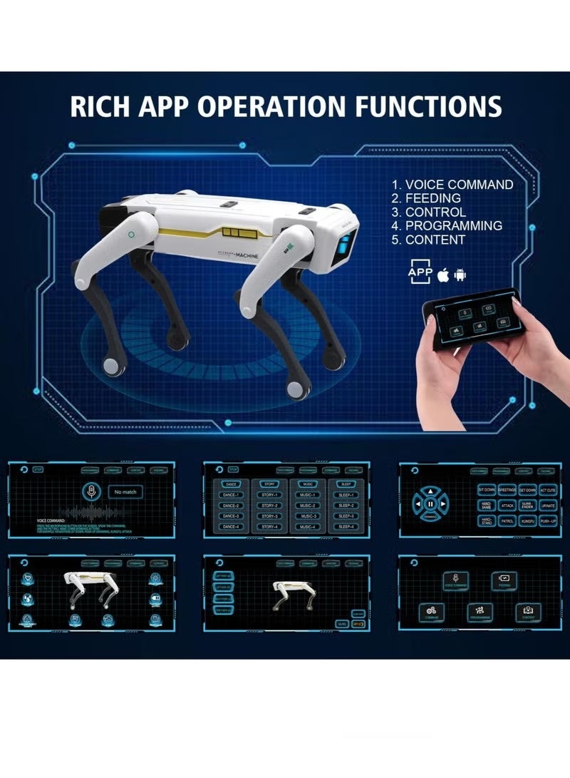 Smart Robotic Dog with Voice Command: Program via App, Dancing, Walking & Interactive Modes for Kids - Image 5