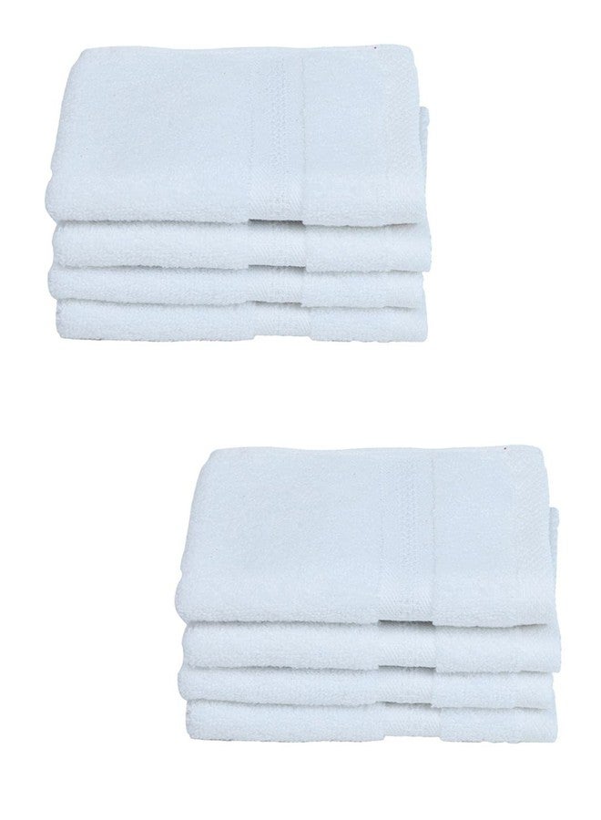 BIANCA Ultra Soft Zero Twist 100% Cotton Towel (Aerocore Tech) -8pc Face Towel (Paradiso) - Super Absorbent, Fluffy, AeroCore Organic Technology - for Men, Women, Gym, Kitchen Solid-White - Image 3