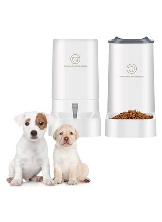 Large Gravity Automatic Waterer and Dry Food Dispenser Automatic Feeder-Dog Wet Food and Waterer Set-Suitable for Medium and Large Cats, Dogs, Cats and Puppies - pzsku/Z49F1C561F4D7B6C36AB8Z/45/_/1736303962/9f889656-033a-4ef9-a433-010dc04a25f2