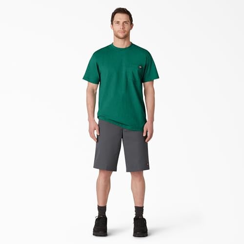 Dickies Mens Heavyweight Crew Neck Short Sleeve Tee Big-Tall T Shirt, Green Heather, 4X-Large Big Tall US - Image 3
