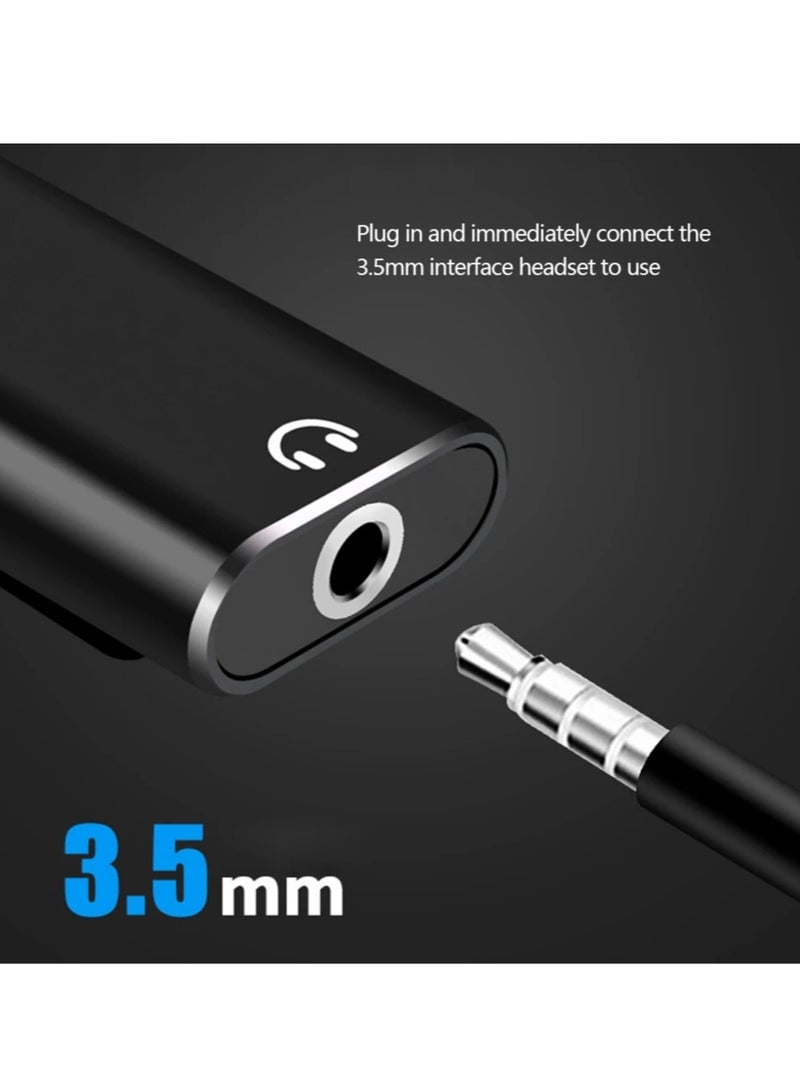 AROAQ Type C To 3.5mm Jack Audio Splitter, 2 In 1 Headphone Cable Earphone Aux, Durable And Portable USB C Adapter Charger Cable Compatible With Most Of The Phones, (Red, Pack Of 2pcs) - Image 2