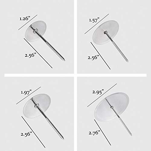YWSHF 6PCS Cake Flower Nail and Flower Lifters Set, Stainless Steel Cake Cupcake Decor Baking Tools for Icing Flowers Decoration (4 Sizes) - Image 4
