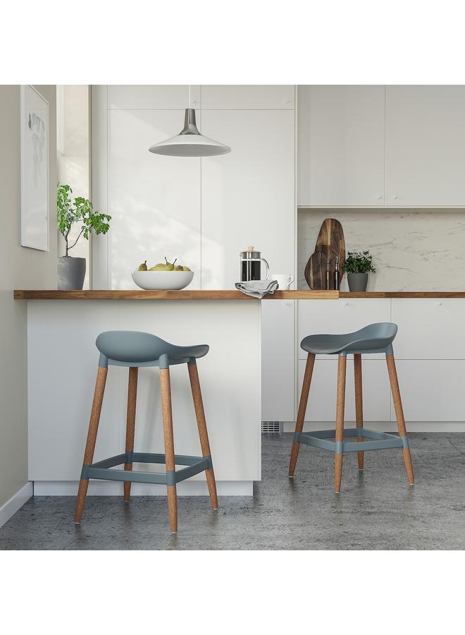 زبون كرسي بار، رمادي-فيروزي/داخلي/خارجي، 64 سم - Image 5