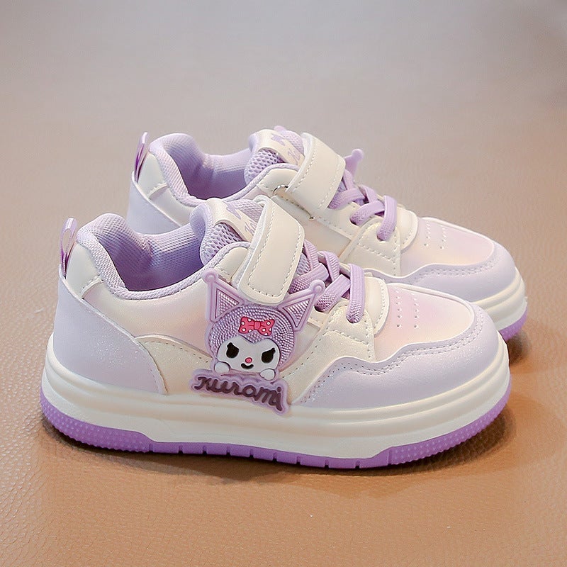 Girls' Low-Top Kulomi Board Shoes Velcro Single 2025 Spring New Non-Slip Casual Shoes Children'S All-Match Trendy - Image 2
