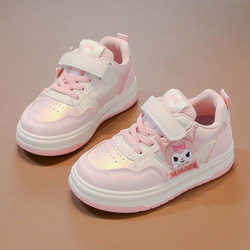 Girls' Low-Top Kulomi Board Shoes Velcro Single 2025 Spring New Non-Slip Casual Shoes Children'S All-Match Trendy - Image 4