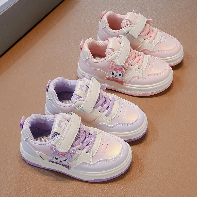 Girls' Low-Top Kulomi Board Shoes Velcro Single 2025 Spring New Non-Slip Casual Shoes Children'S All-Match Trendy - Image 3
