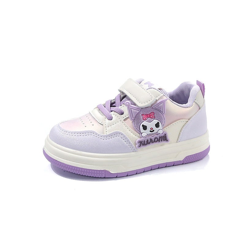 Girls' Low-Top Kulomi Board Shoes Velcro Single 2025 Spring New Non-Slip Casual Shoes Children'S All-Match Trendy - Image 1
