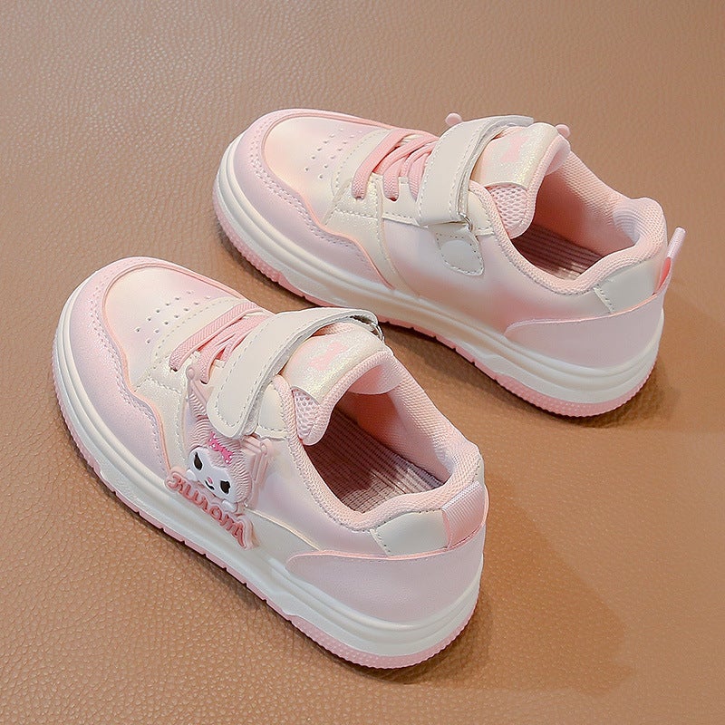 Girls' Low-Top Kulomi Board Shoes Velcro Single 2025 Spring New Non-Slip Casual Shoes Children'S All-Match Trendy - Image 5