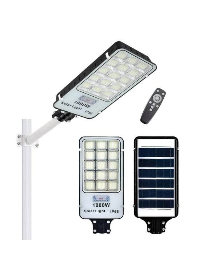كشاف شارع شمسي 1000 واط مع جهاز تحكم عن بعد ومستشعر حركة، LED، مقاوم للماء IP66 - Image 1