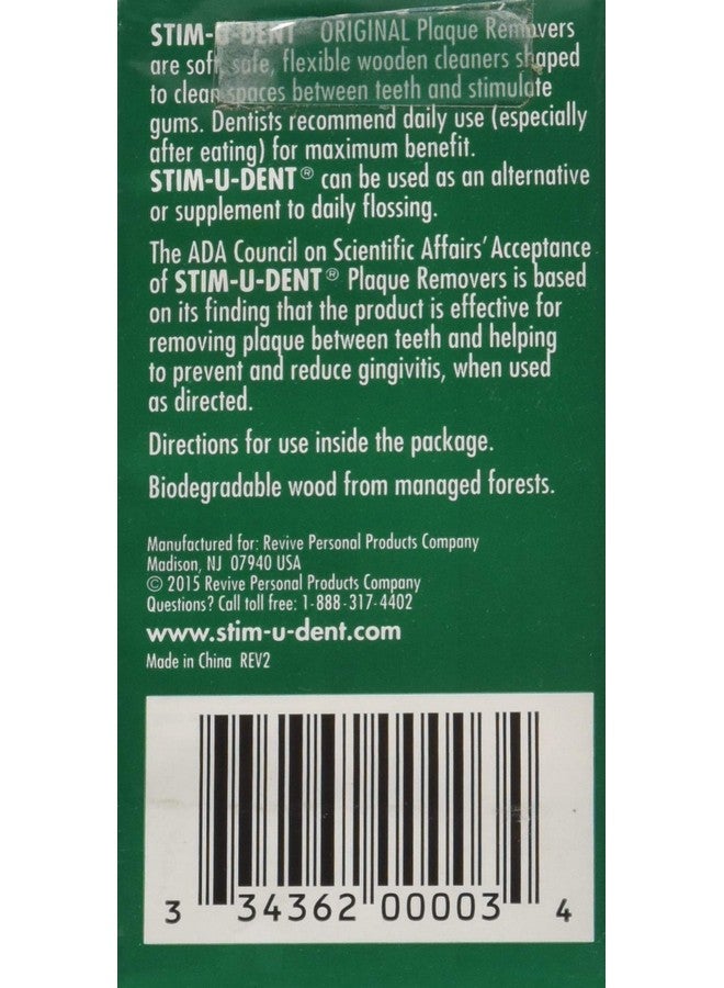 Stim-U-Dent أصلي مزيلات اللويحات نعناع 100 عود أسنان - Image 2