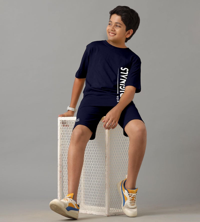 KYDA KIDS®100% Pure Cotton Boy's Premium Printed Tshirt and Shorts Set - Image 4