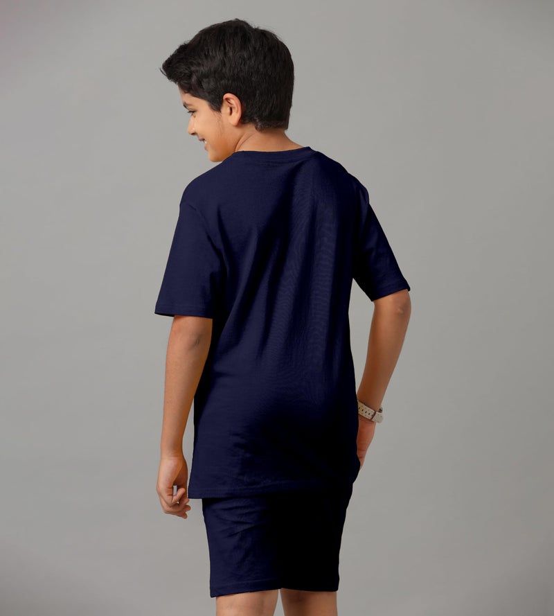 KYDA KIDS®100% Pure Cotton Boy's Premium Printed Tshirt and Shorts Set - Image 2
