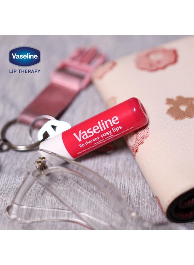 فازلين ليب ثيرابي للشفاه الوردية - عبوة مرطب شفاه، فازلين ستيك، مرطب شفاه للشفاه الجافة، 0.16 أونصة لكل عبوة (عبوة من 8 قطع) - Image 5
