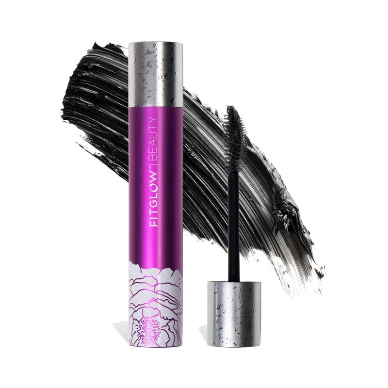 Fitglow Beauty Vegan Good Lash  Mascara  2in1 Volumizing Lengthening  Conditioning Eyelash Mascara  Natural Lash Serum  Reduces Shedding  Breakage  PlantPowered Phyto Superfoods  Black 10g
