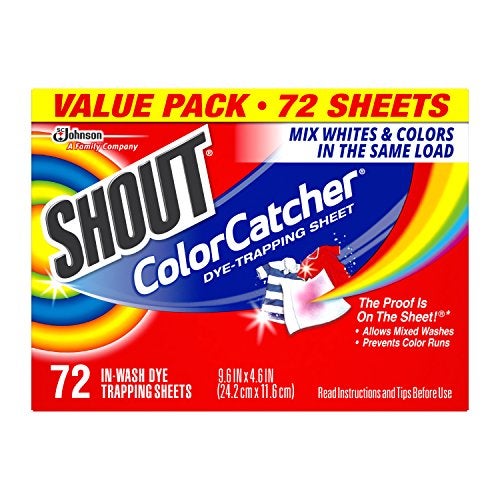 Shout Color Catchers for Laundry Allow Mixed Washes Prevents Color Runs and Maintains Original Clothing 72 Count Pack of 2 144 Total Sheets - Image 5