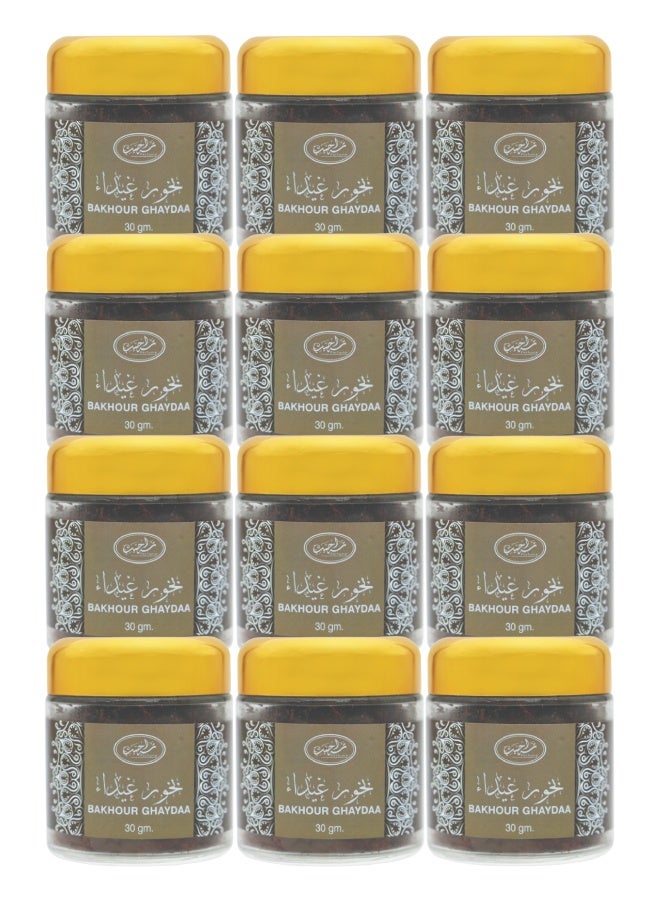 Bakhoor 12 Pieces Bakhoor Ghaydaa 30g - Image 1
