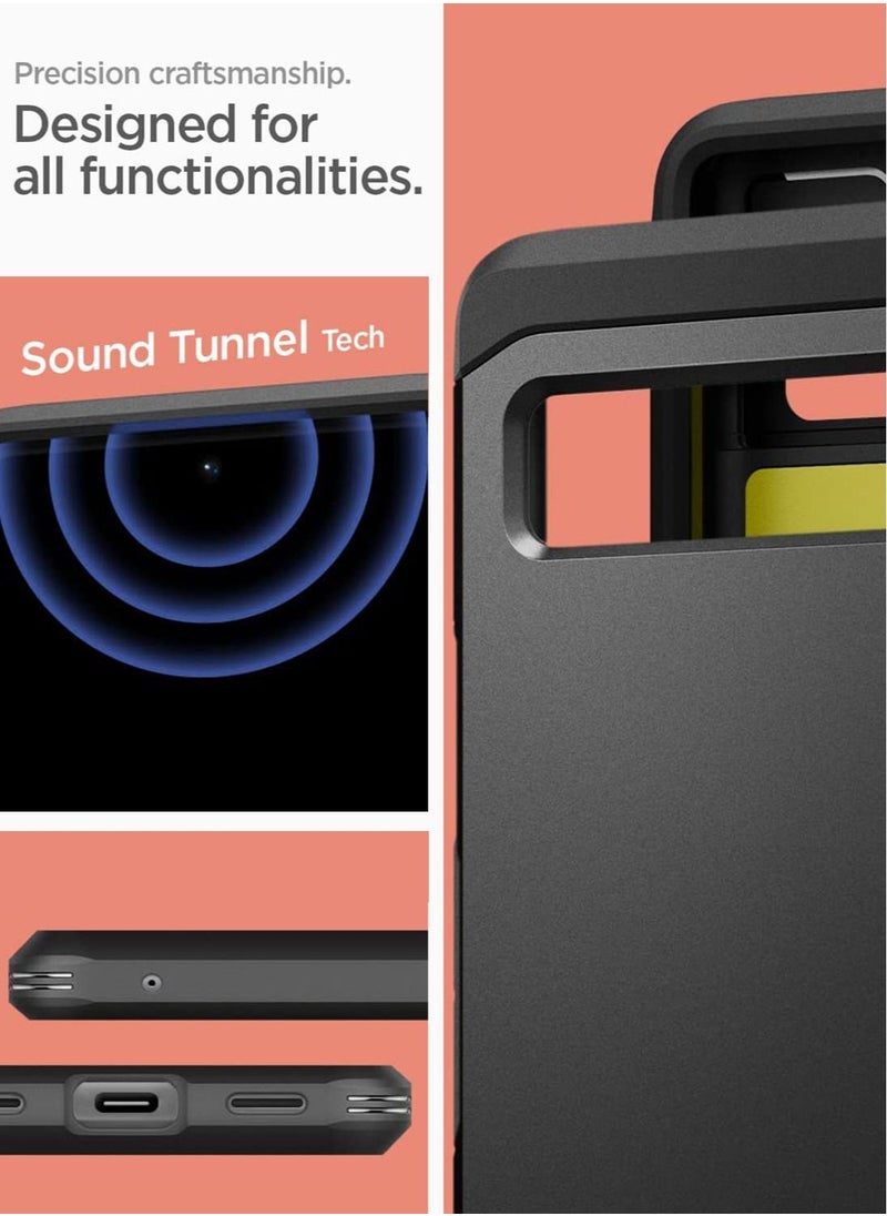 Spigen - Tough Armor Case Cover for Google Pixel 6a (2022) with Extreme Impact Foam - Black - Image 1