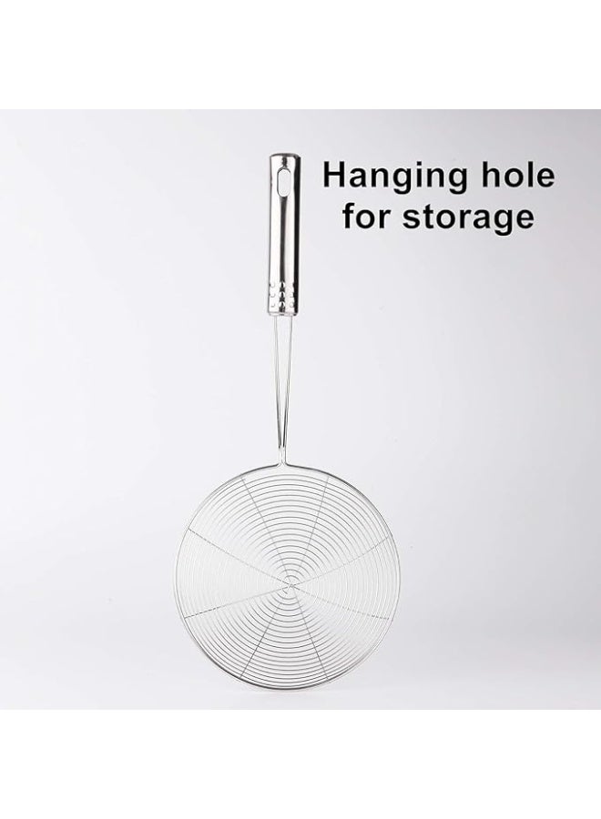 Stainless Steel Wire Strainer, Noodles Skimmer for Fries Pasta Dumplings Oil Filter - Image 5