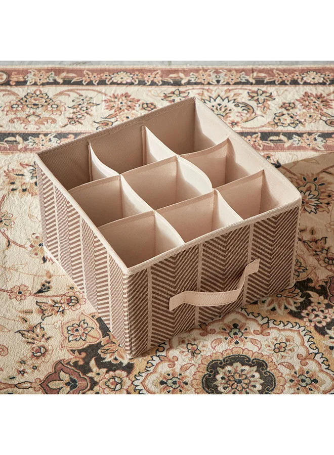 Home Box Ebase 9-Compartment Organiser 28 x 18.5 x 28 cm