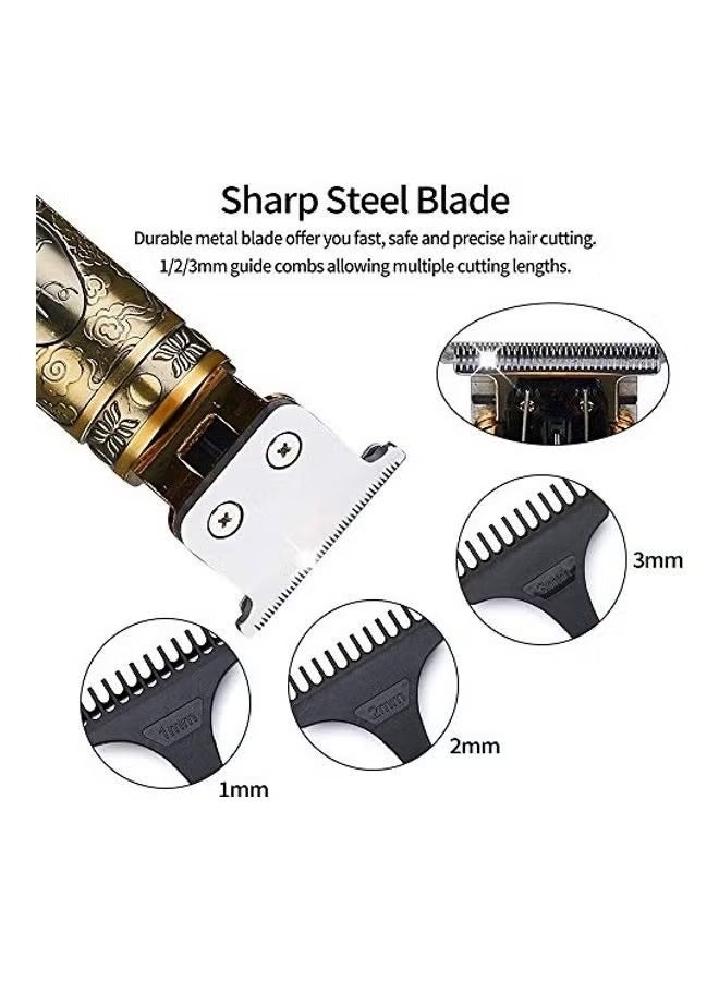 Professional Outliner Hair Trimmer Set Gold/Black - Image 2