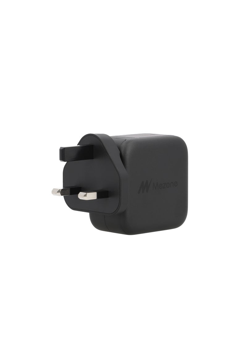 Mezone 67W USB C Charger 3-Port GaN Laptop Charger, Type C Fast Charging Wall Charger UK Plug Compatible for MacBook Pro/Air, HP/Dell/Lenovo, iPad Pro/Air, iPhone 15 Series,Galaxy S24 Ultra/S23, etc - Black  - Image 3