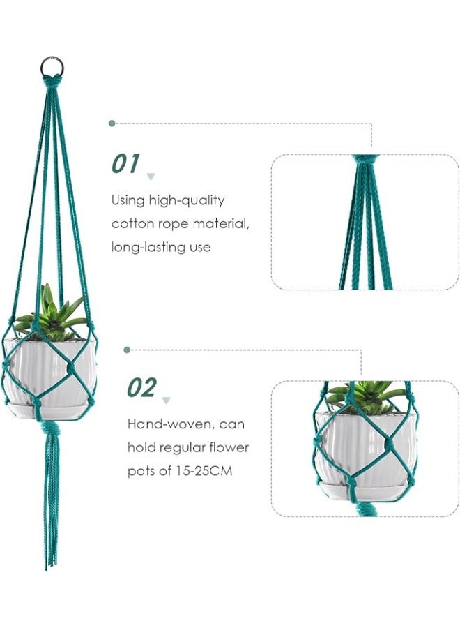 Antikiano Macrame Plant Hanger – Handmade Cotton Decor – Length ‎105‎ cm. - Image 3