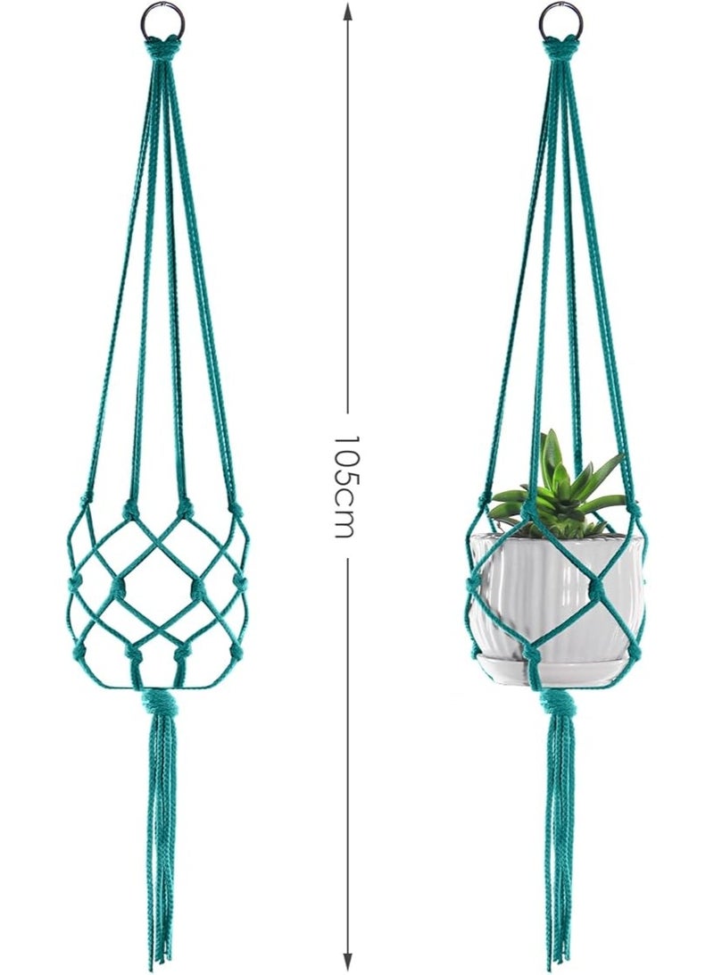 Antikiano Macrame Plant Hanger – Handmade Cotton Decor – Length ‎105‎ cm. - Image 2