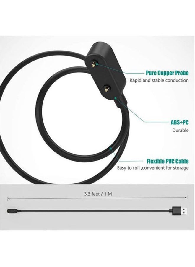 S-Color S-Colour USB Magnetic Charger Cable For Huawei Watch Fit Black - Image 3