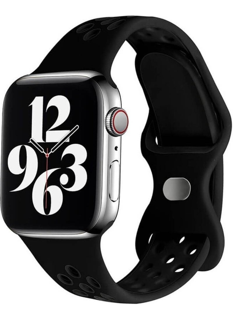 Koodmax - Apple Watch Perforated Nike Sport Band Series 9 Ultra 2 Compatible S-M 38 40 41MM - Image 1
