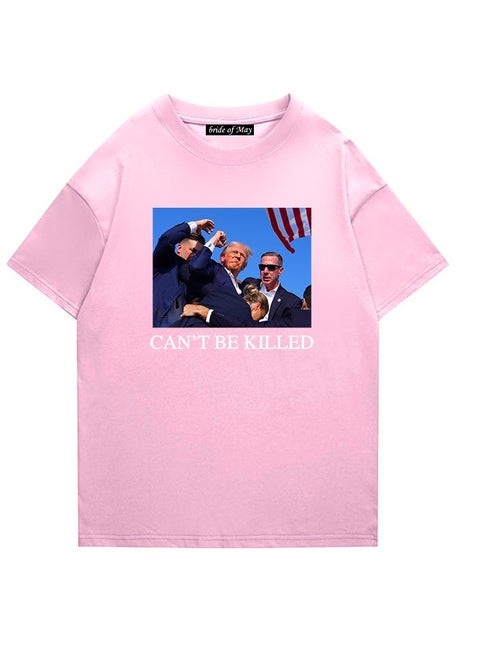 New Trump Print Short Sleeved Shirt