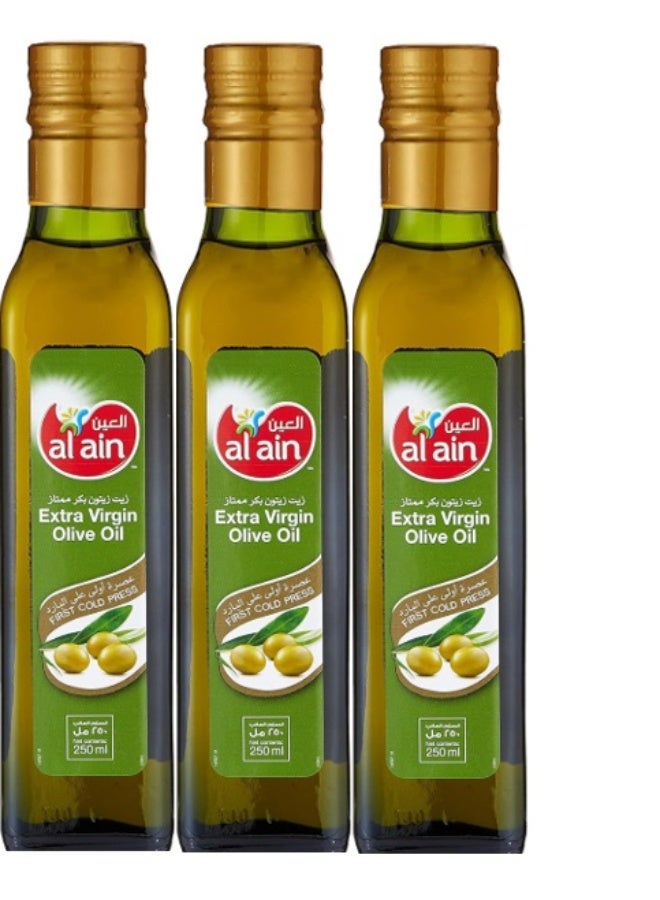 العين 3 × زيت زيتون بكر ممتاز 250 مل (عبوة من 3) - Image 1