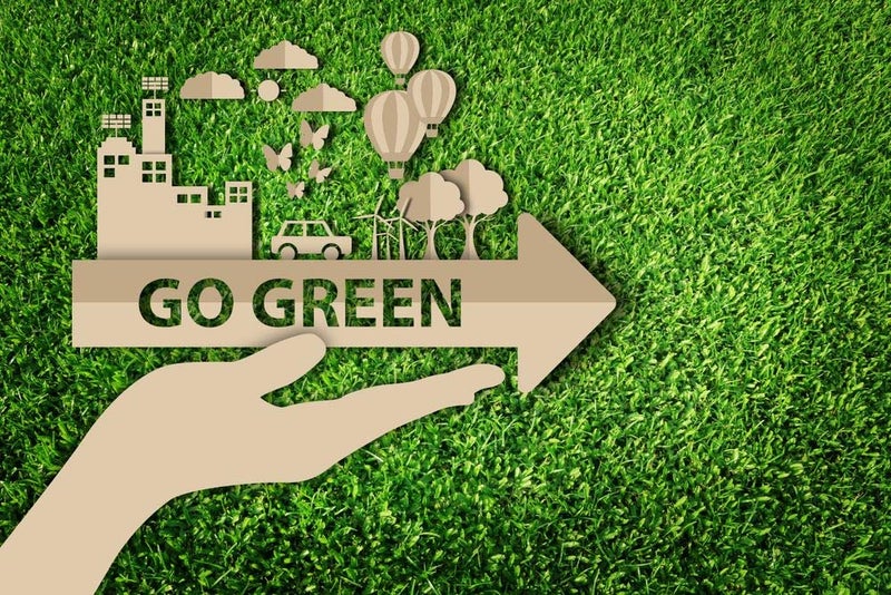 5 Ace go green with grass sticker poster|save environment|NO plastic|save earth|size:12x18 inch|multicolor - Image 4