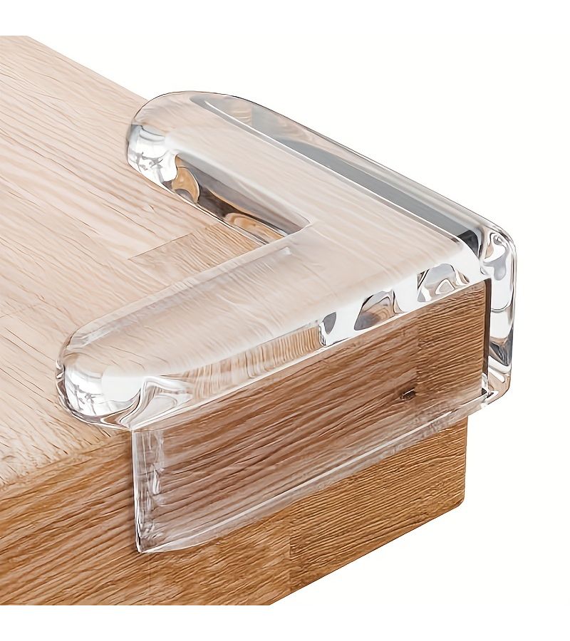 12 Pcs Clear Corner Guards High Resistant Adhesive Gel for Table Furniture Glass Cabinet - Image 1