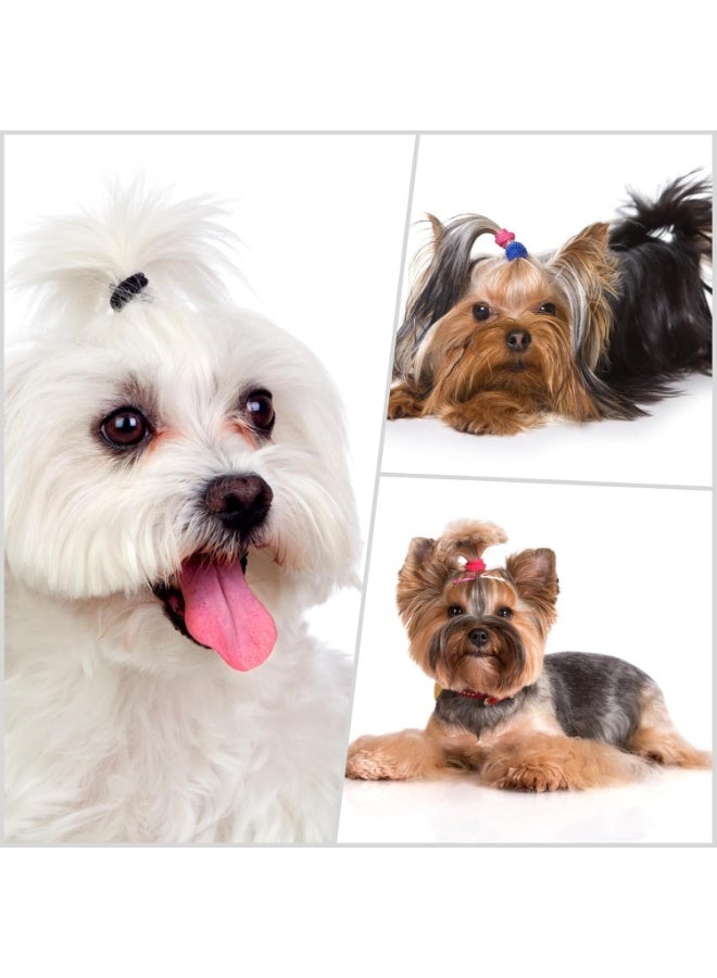 مجموعة توك شعر قطنية للأطفال 100 قطعة، توك شعر مرنة بدون خياطة لتسريحة ذيل الحصان للبنات - Image 3